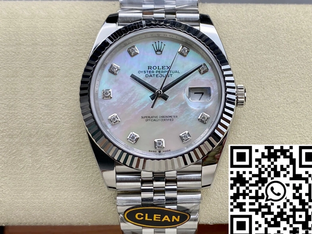 M126334-0020 Rolex WrinkleFree Clean Datejust Mother-of-pearl 813 Dial Factory 0805